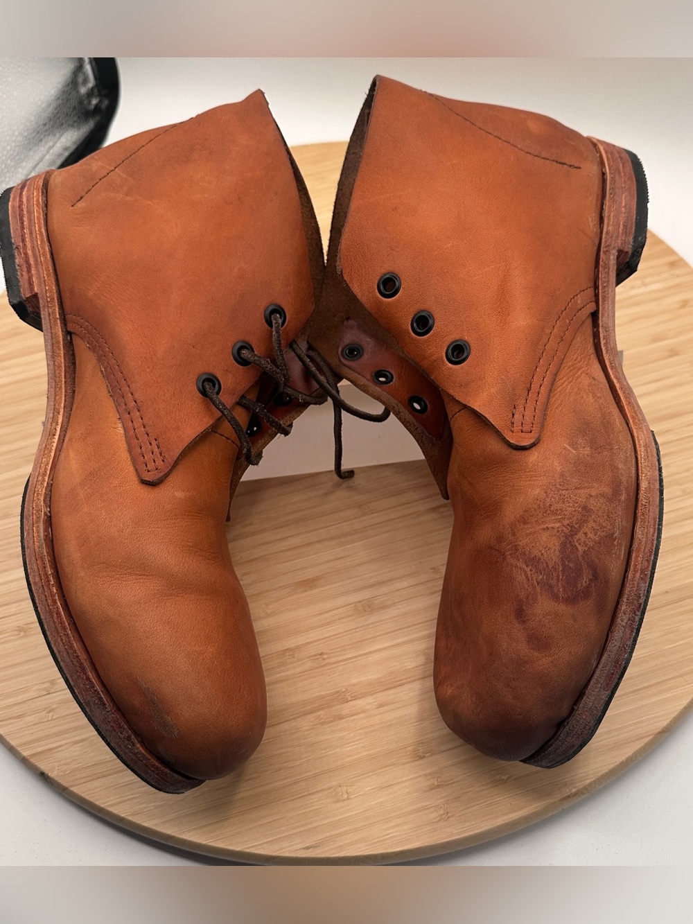 Bespoke, sturdy Chukka boots Size 12 Wide. Original boots made by cobbler. - Picture 9 of 15